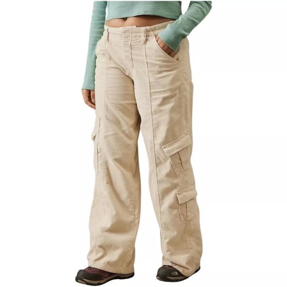 URBAN OUTFITTERS BDG Corduroy Khakis Y2K Cargo Jeans Size Small Tan Brown - Picture 14 of 14